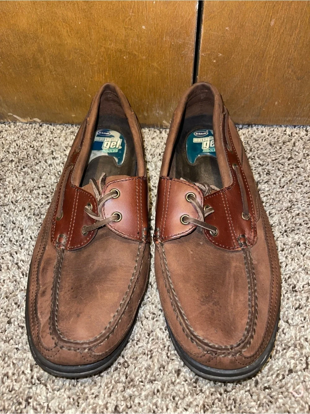 Men's Brown Leather Boat Shoes